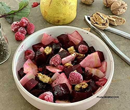 La salade poire betterave noix de mon amie Sonia