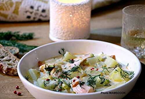 Lohikeitto, soupe de saumon Finlandaise
