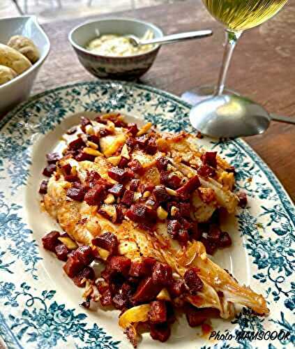 Lotte au chorizo et à l'ail