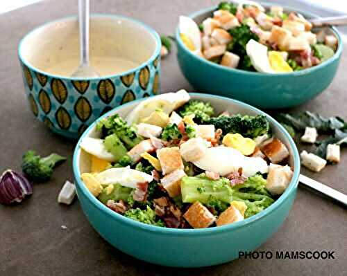 Ma salade complète brocolis et compagnie et sa sauce rémoulade