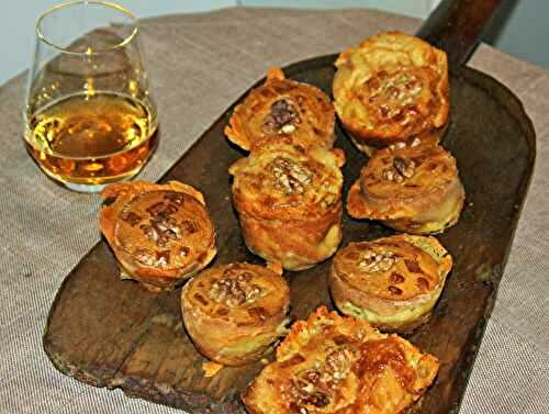 Muffins au Livarot, aux noix et au cidre