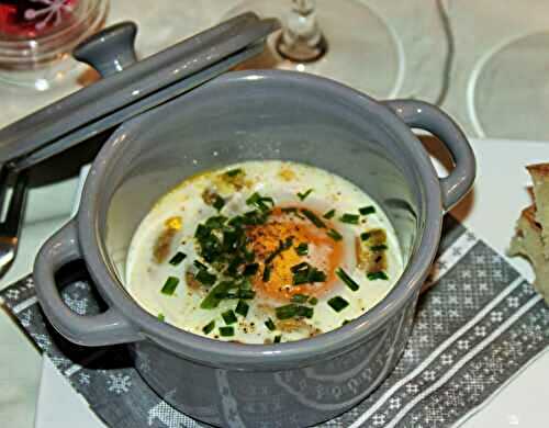 Œuf cocotte au foie gras
