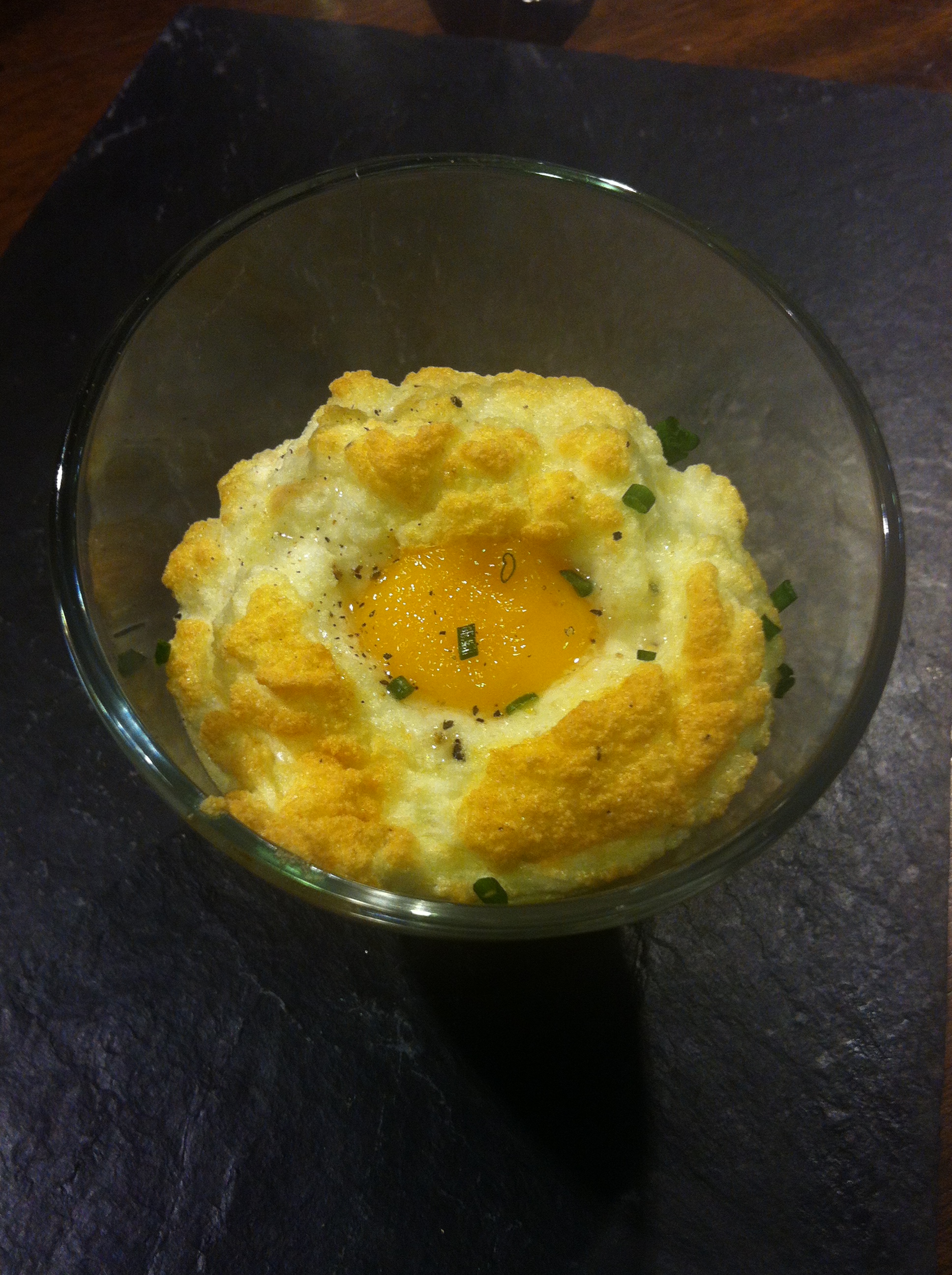 Oeuf cocotte au Mont d'Or