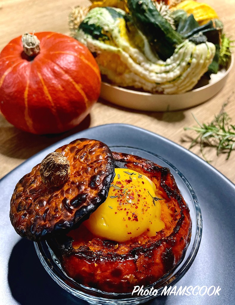 Oeuf en cocotte de mini potimarron