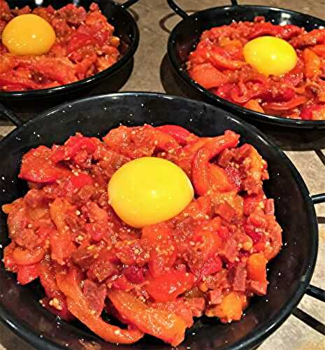 Oeuf et poivrons à la riojana