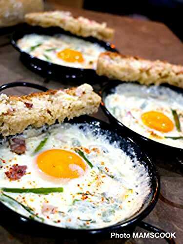 Oeufs en cassolette aux asperges
