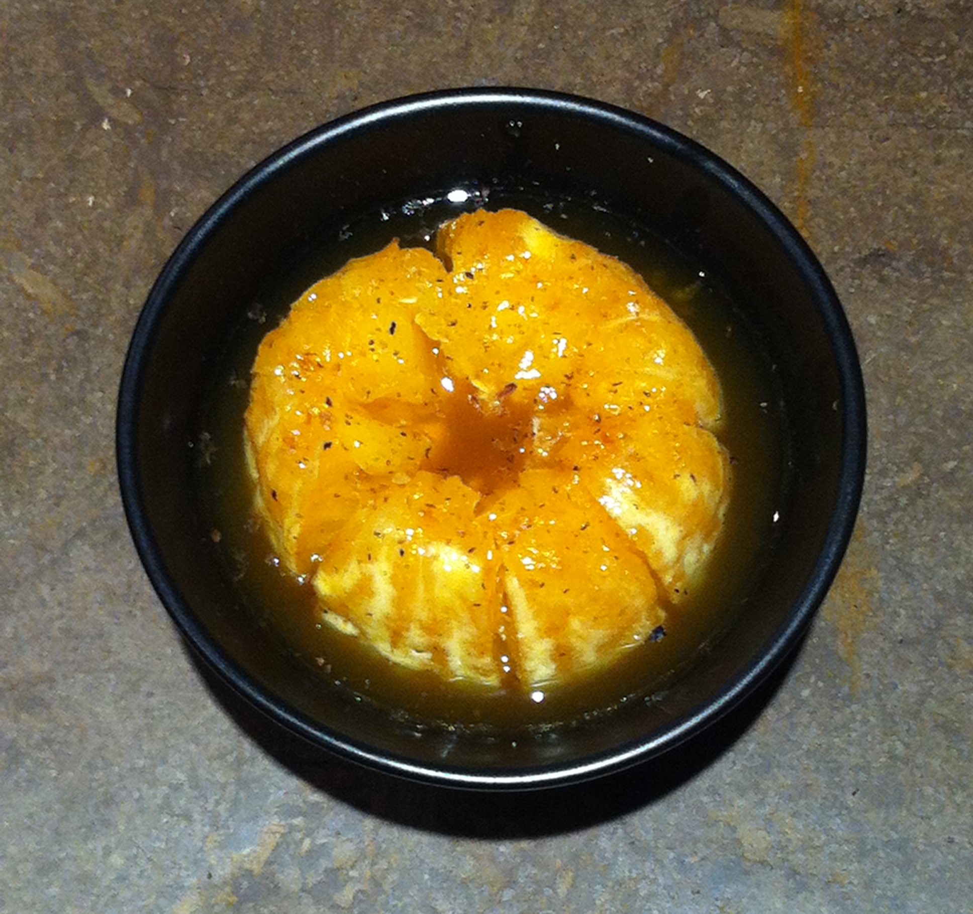 Oranges rôties au miel et à la fève Tonka