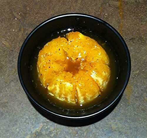 Oranges rôties au miel et à la fève Tonka