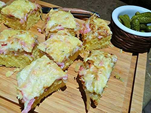 Pain au maïs gratiné ou "corn bread"