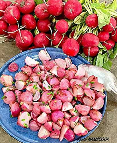Poêlée de radis à la ciboulette