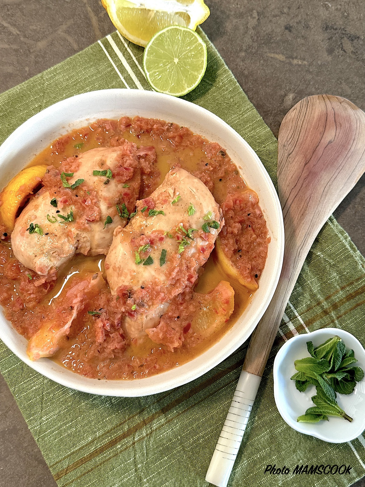 Poulet façon ceviche