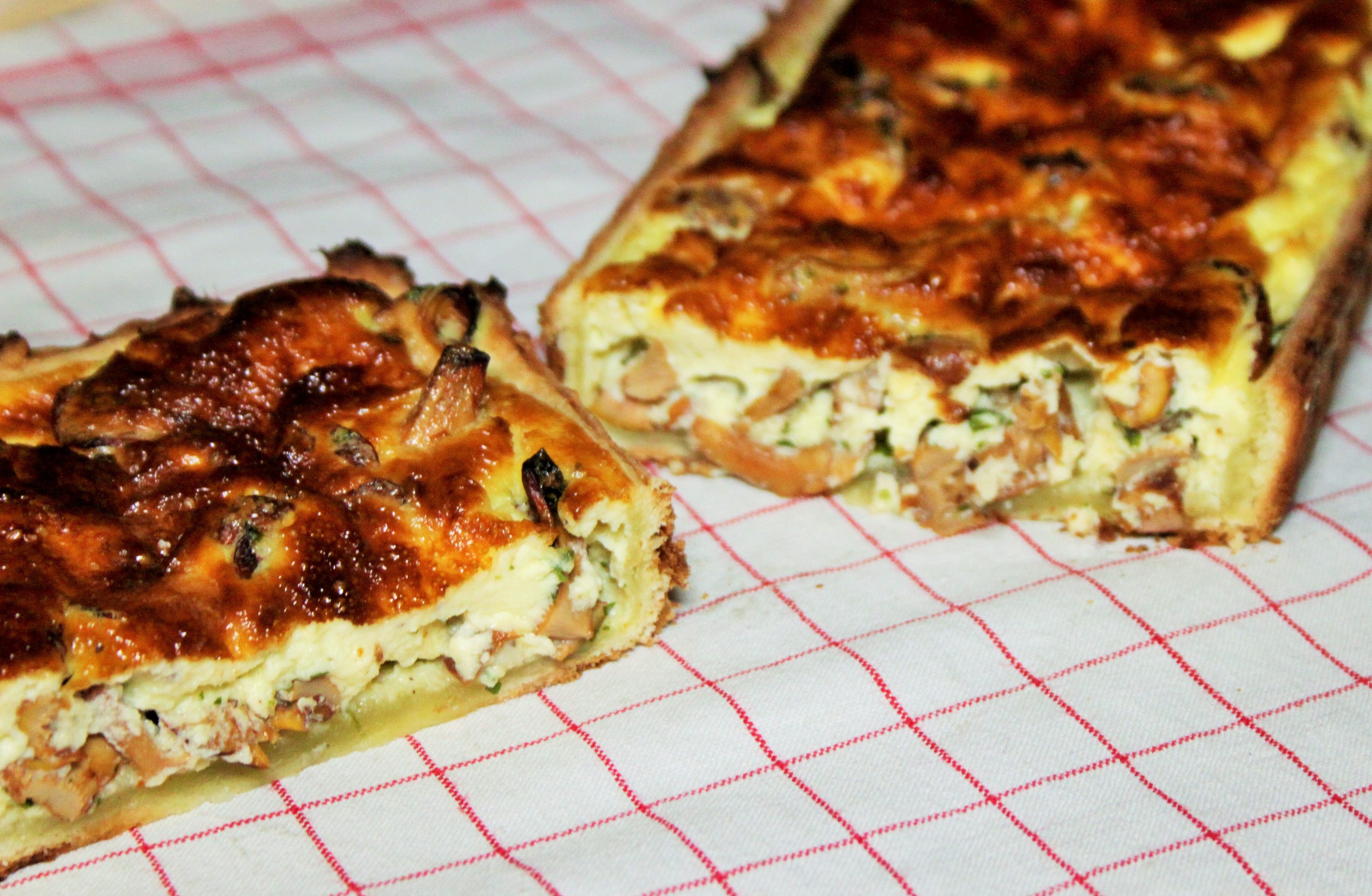 Quiche aux girolles