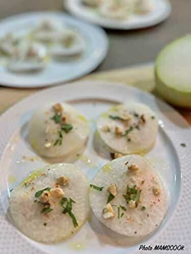 Ravioles de chou rave à la crème de sardines
