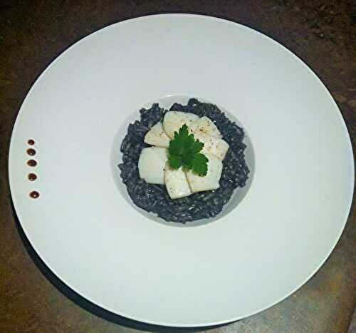 Risotto à l'encre de seiche