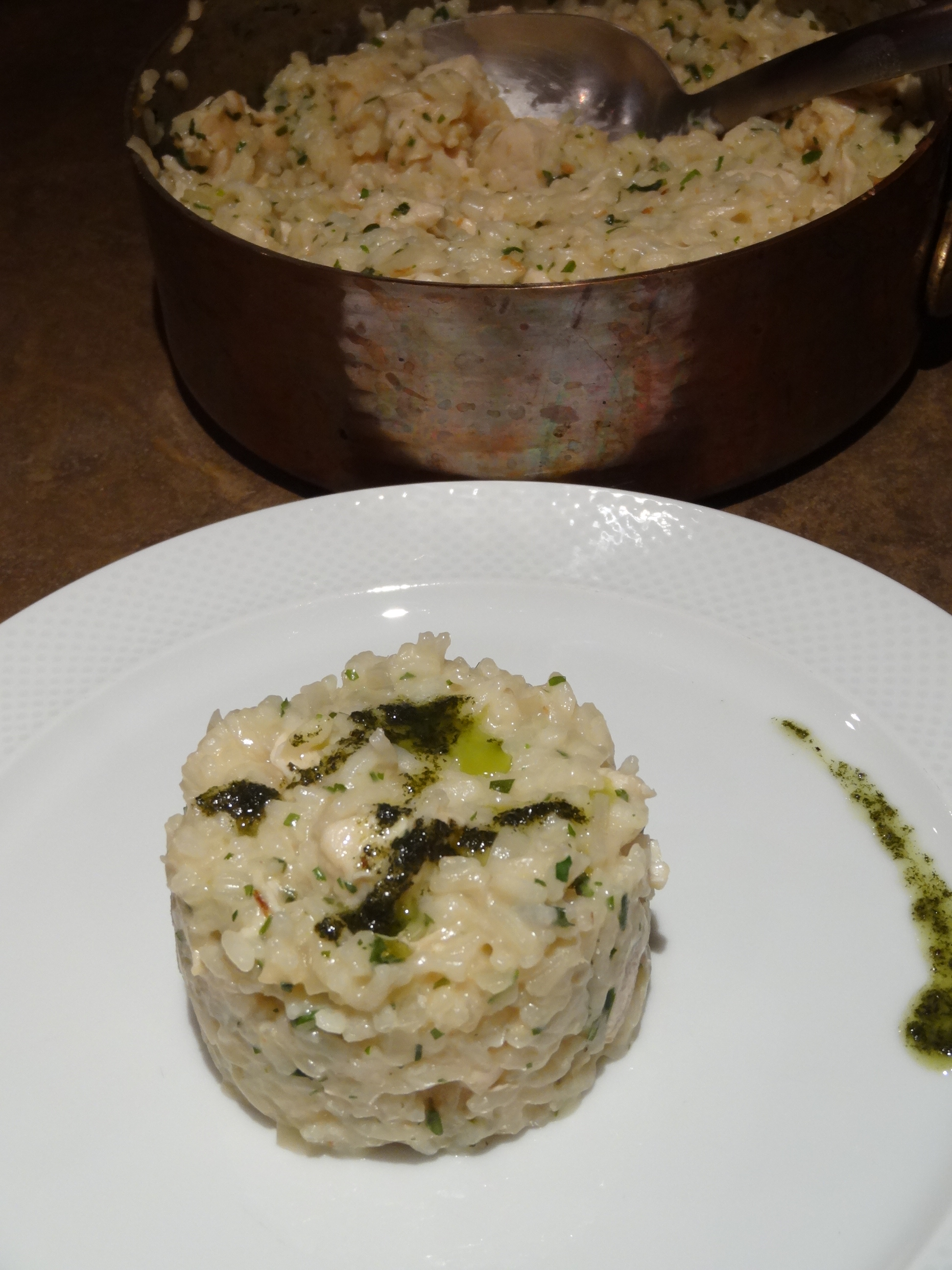 Risotto au poulet et à l'estragon