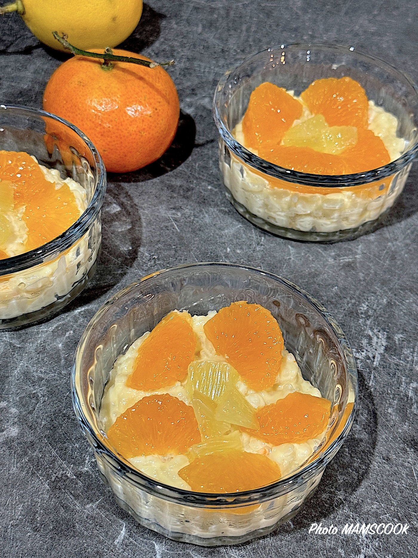 Riz au lait aux agrumes