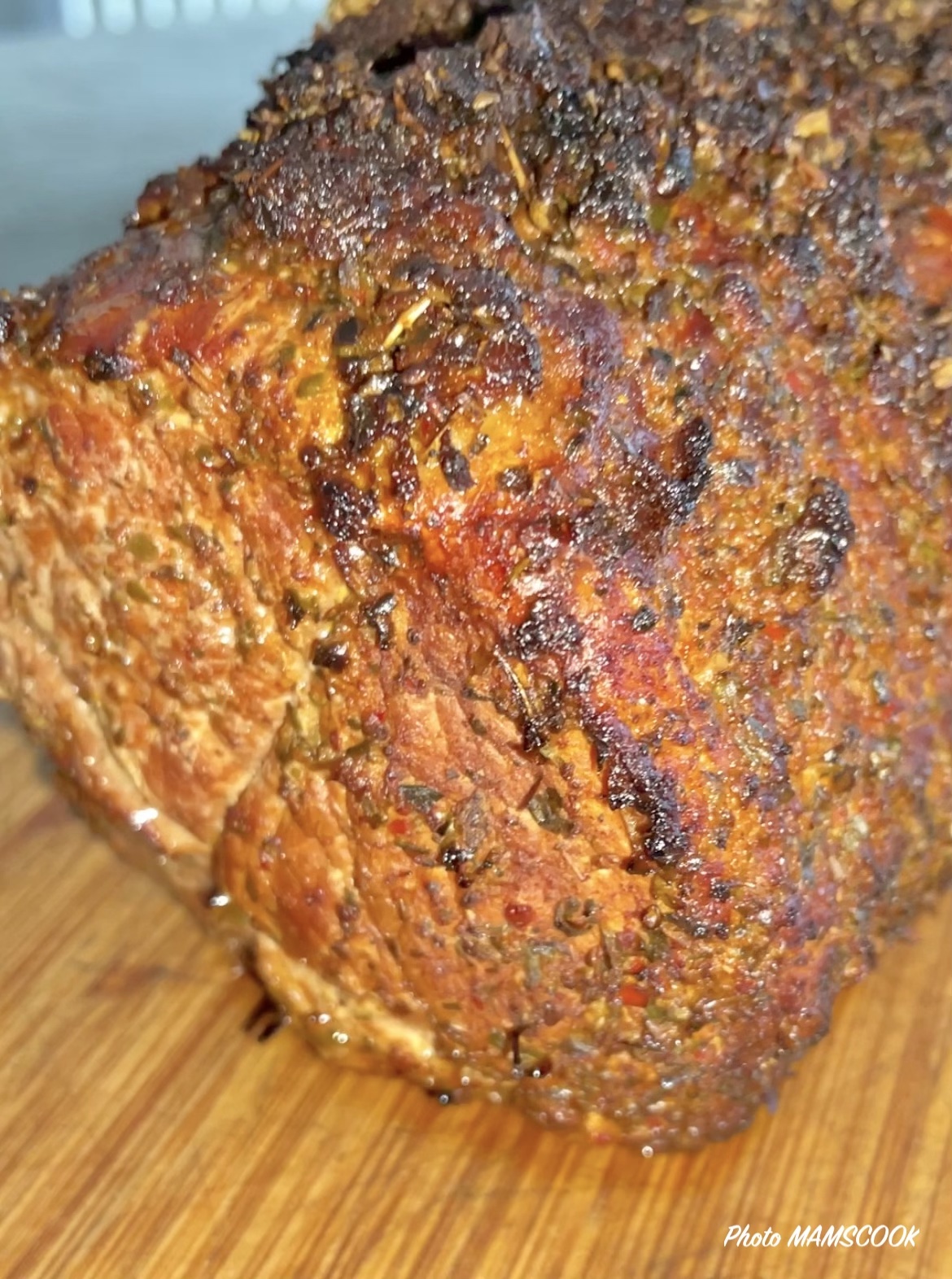 Rôti de porc fumé maison