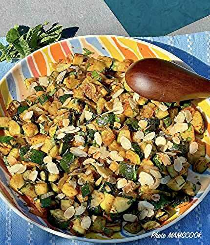 Salade de courgettes rôties au cumin