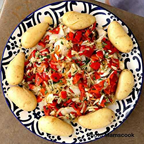 Salade tiède de morue aux pommes de terre, comme à Lisbonne