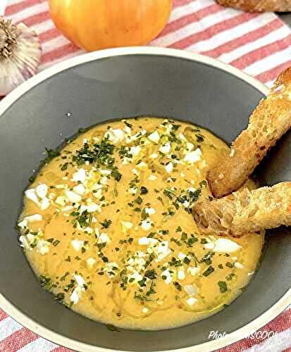 Salmorejo jaune soleil