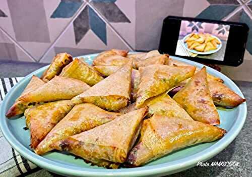 Samoussa (aux restes) de poulet rôti et au curry