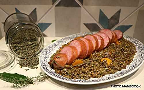 Saucisse de Morteau aux lentilles vertes
