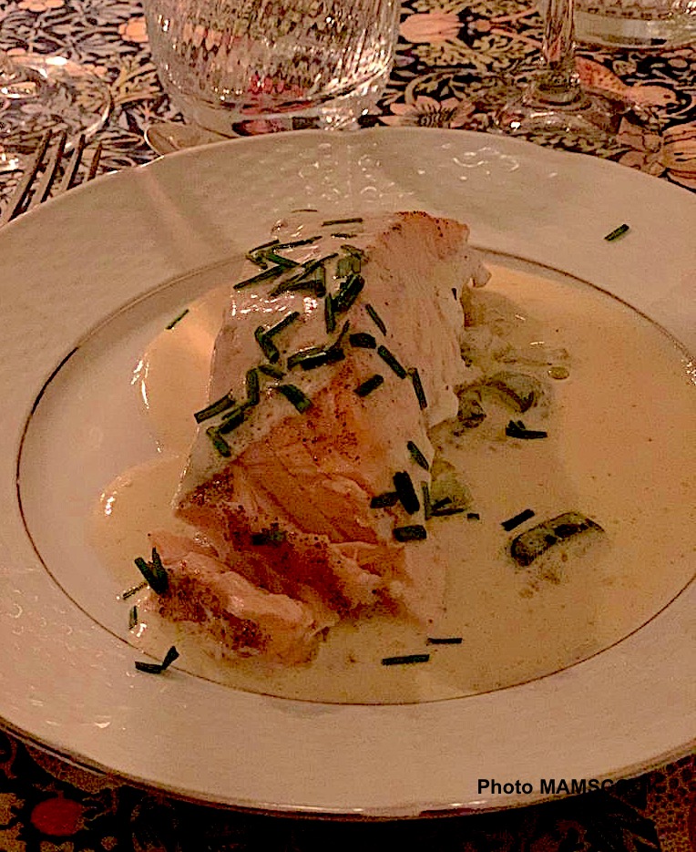 Saumon d'Ecosse aux huitres chaudes