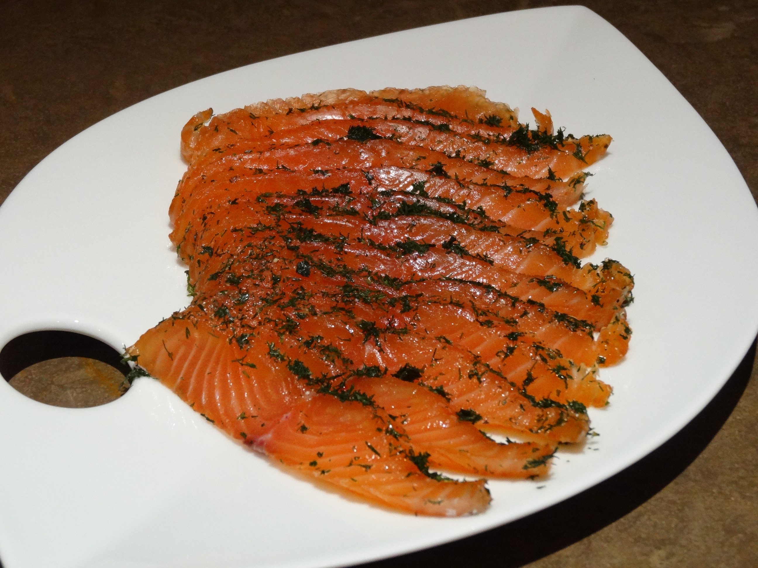 Saumon Gravlax à l'anis et à l'aneth