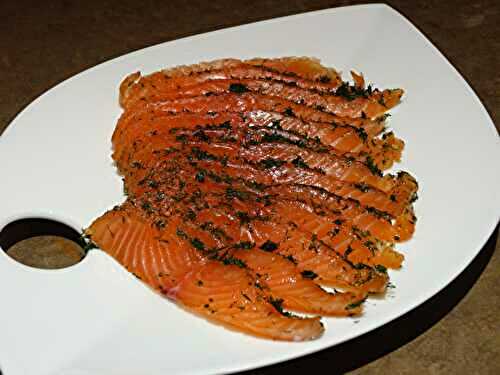 Saumon Gravlax à l'anis et à l'aneth