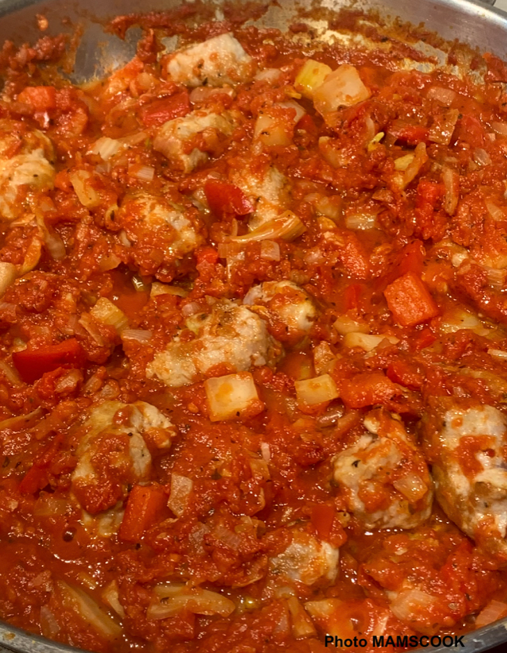 Sugo aux tomates et à la saucisse de Toulouse