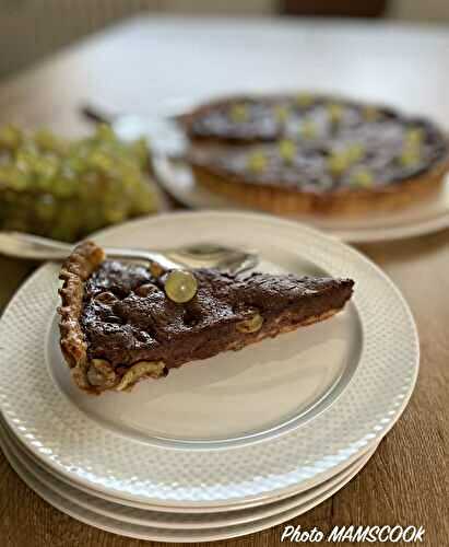 Tarte au chocolat et au Chasselas de Moissac AOP