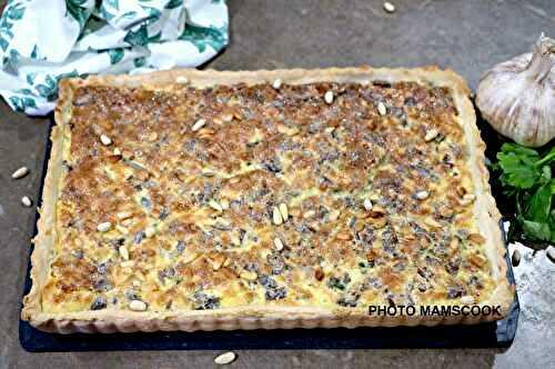 Tarte au confit de canard