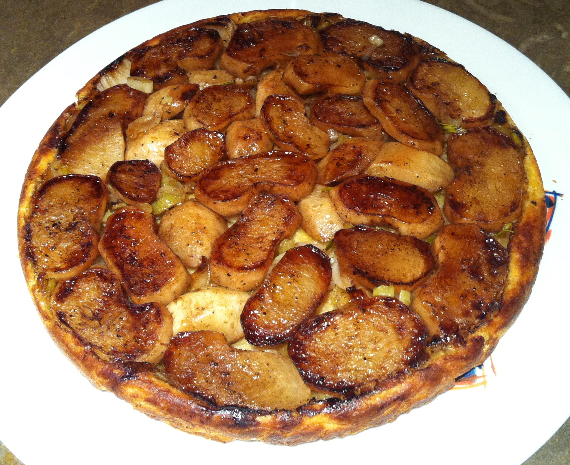 Tarte tatin aux navets nouveaux