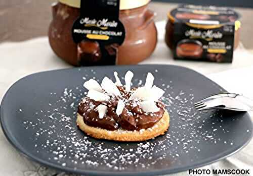 Tartelette coco et mousse au chocolat à l'ancienne Marie Morin