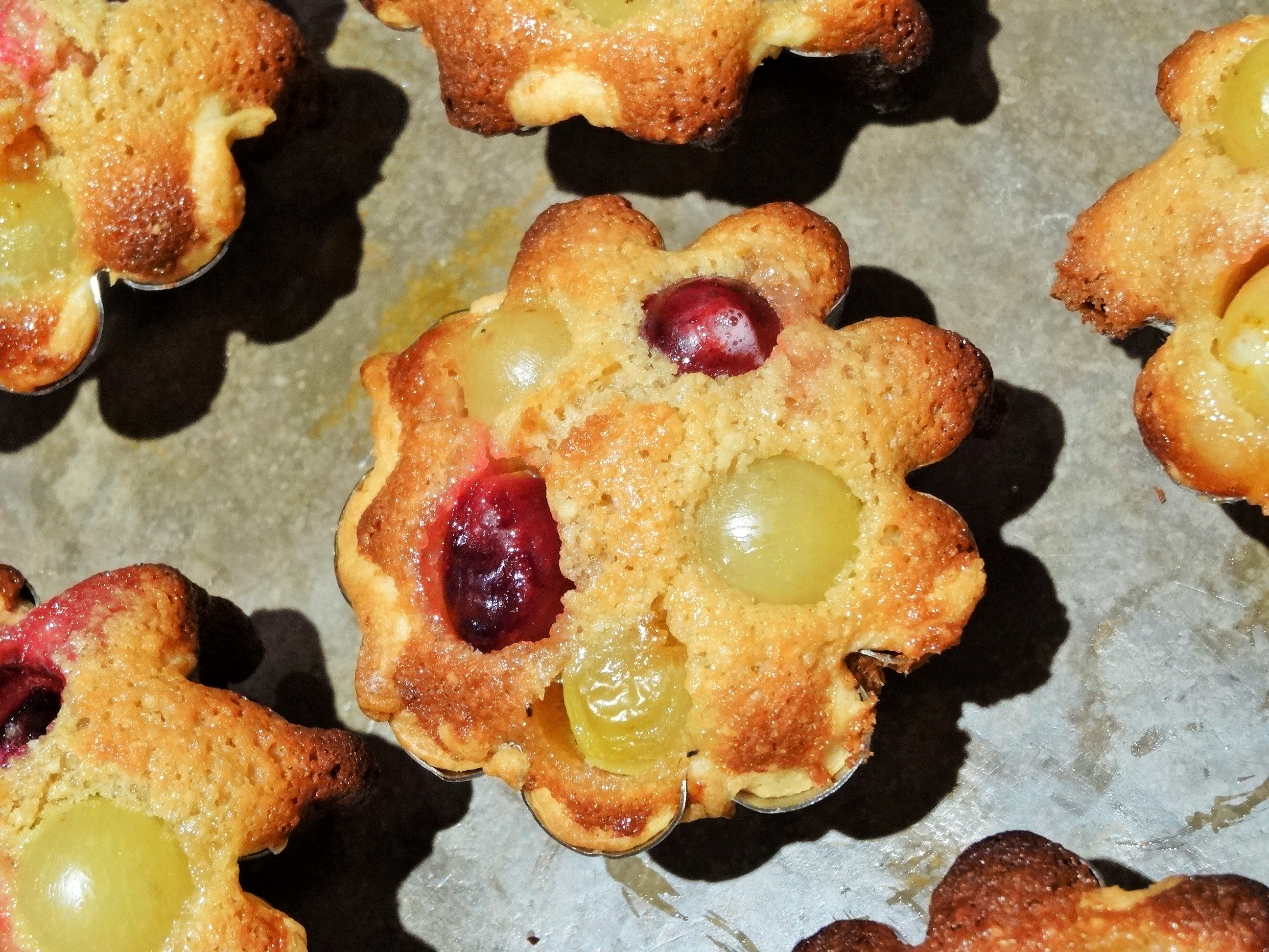 Tartelettes amandines aux raisins
