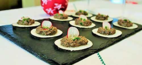 Tartines radis tapenade