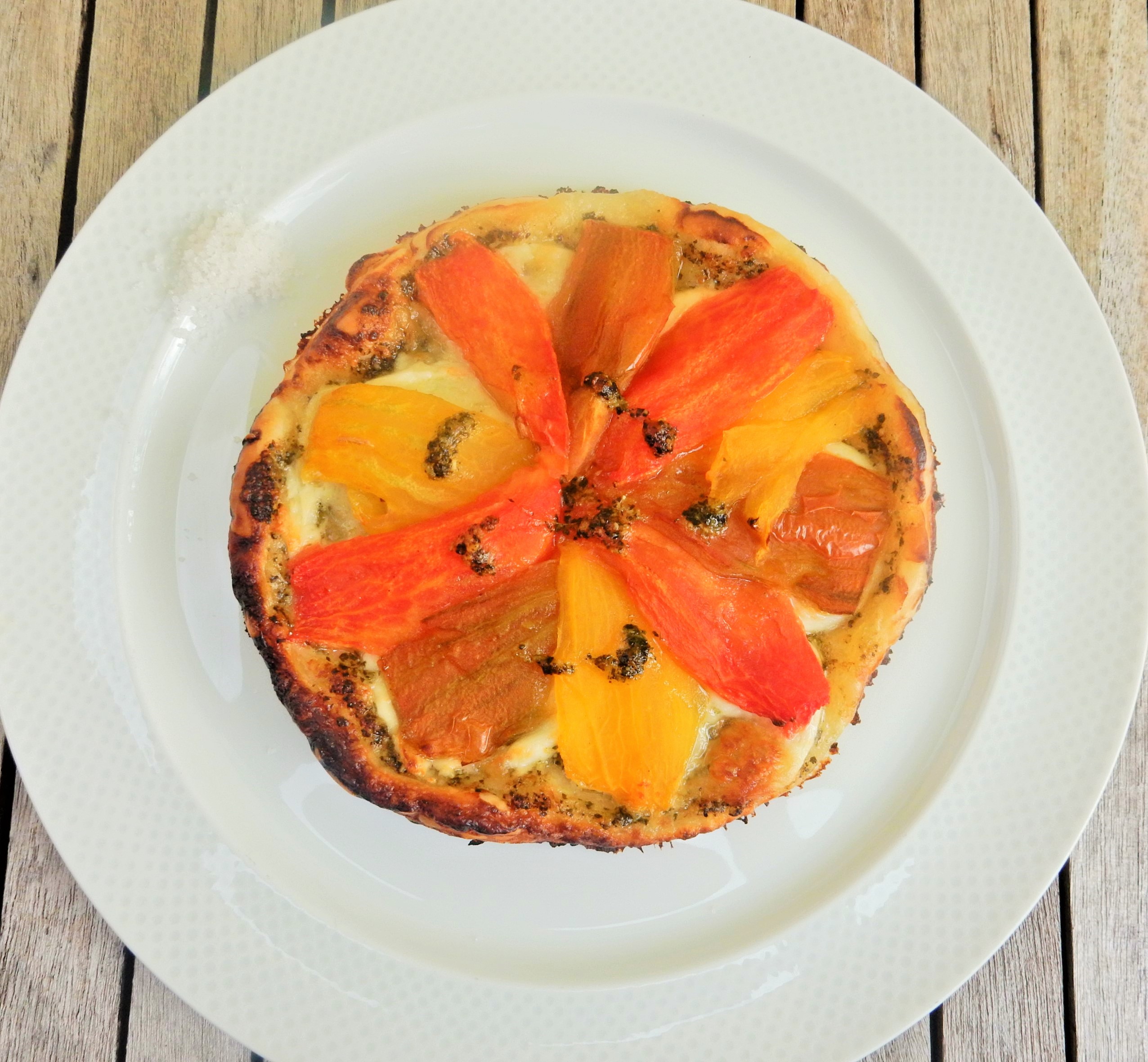 Tomates mozzarella en tartelette
