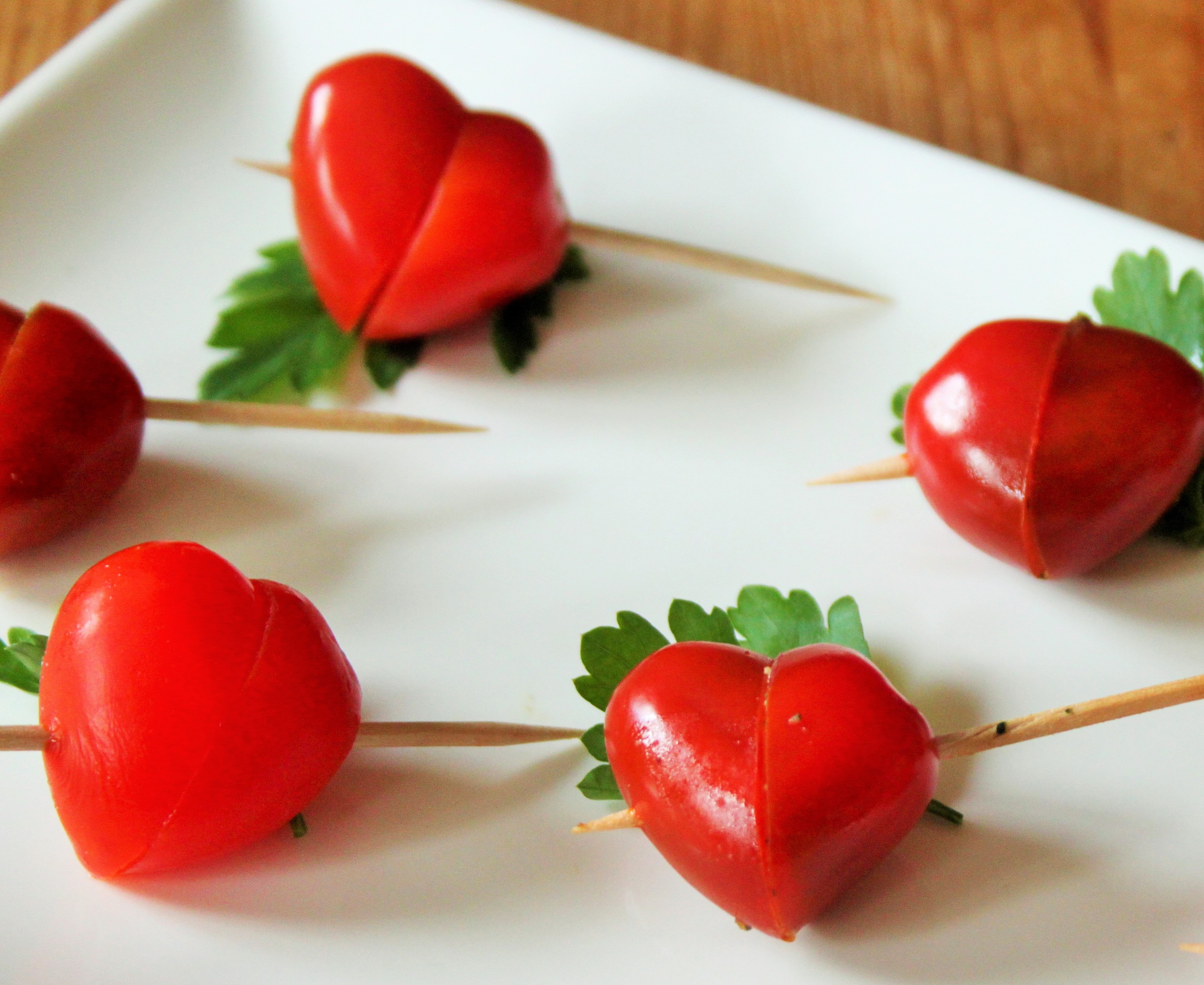 Tomates surprises en cœur de la Saint Valentin
