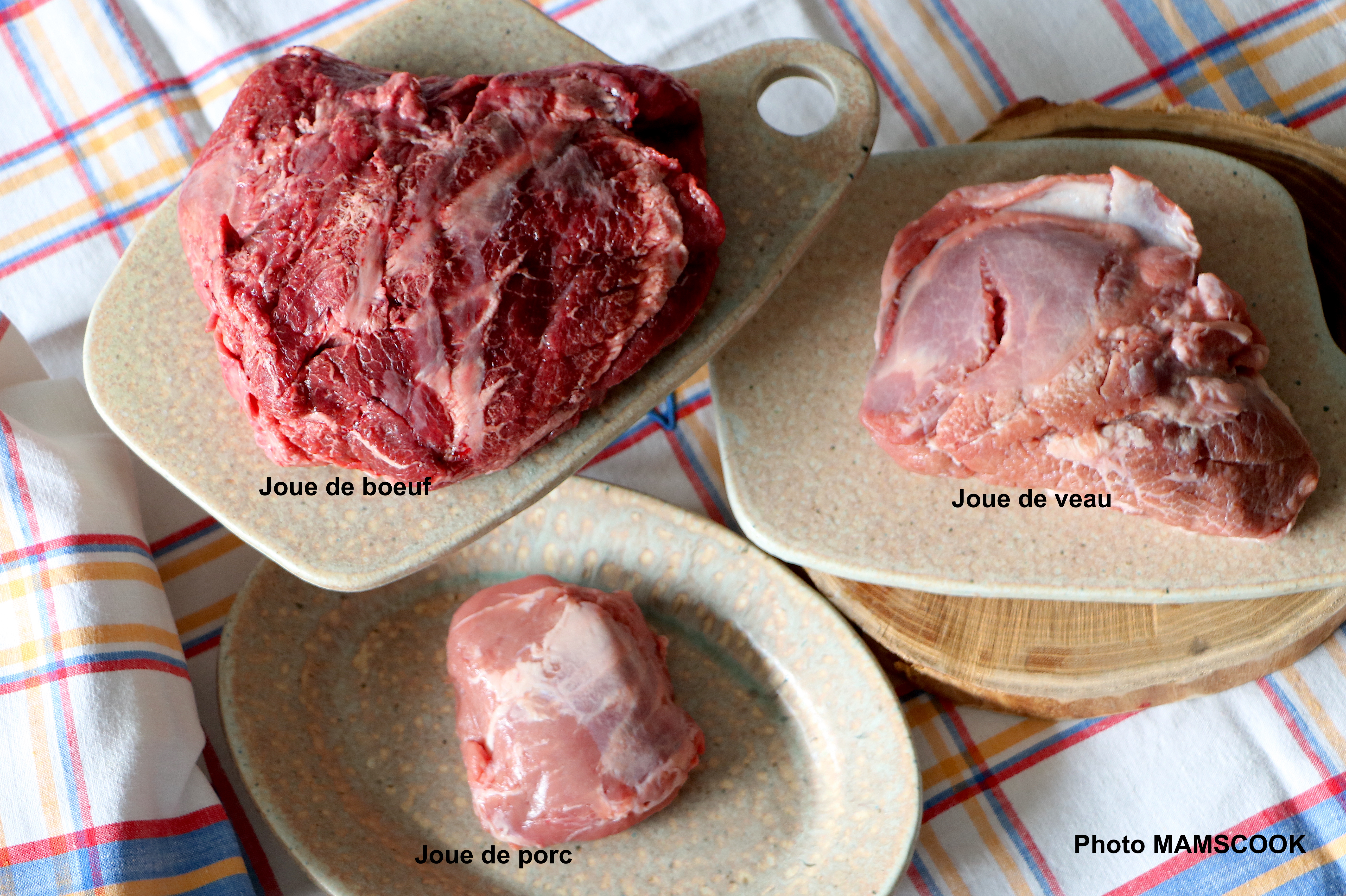 Tout savoir ou presque sur... "les joues... de boeuf, de porc, de veau"...