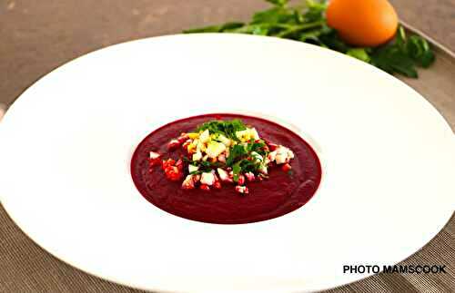 Velouté de betteraves rouges