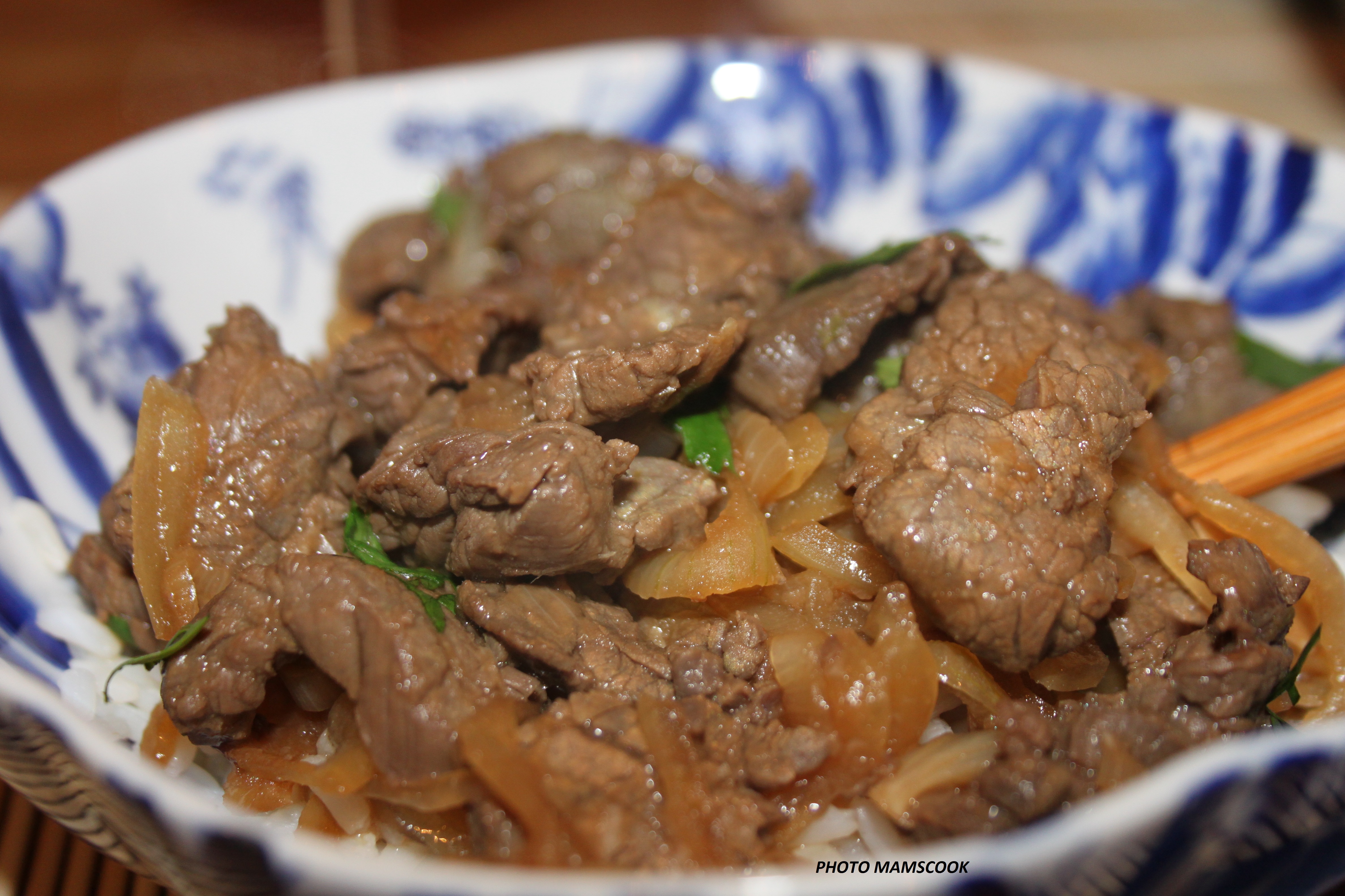 Wok de bœuf aux oignons à la chinoise