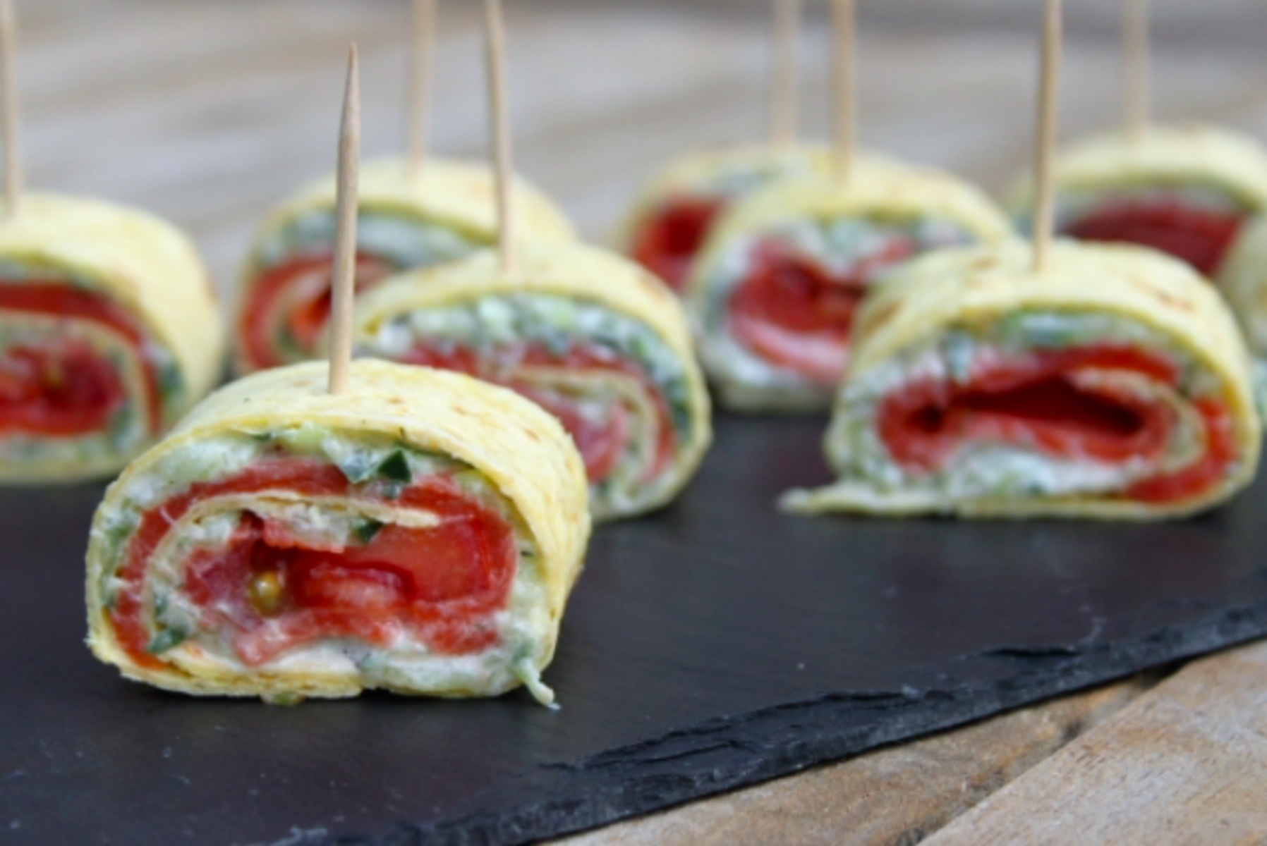 Wrap saumon concombre