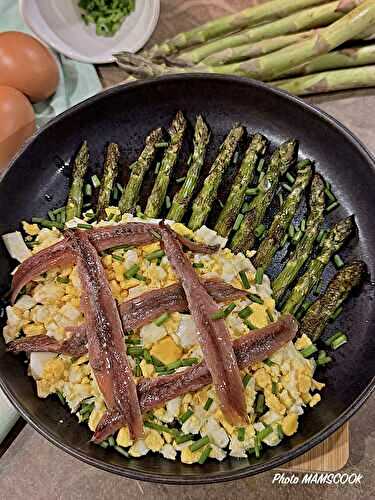 Asperges mimosa aux anchois