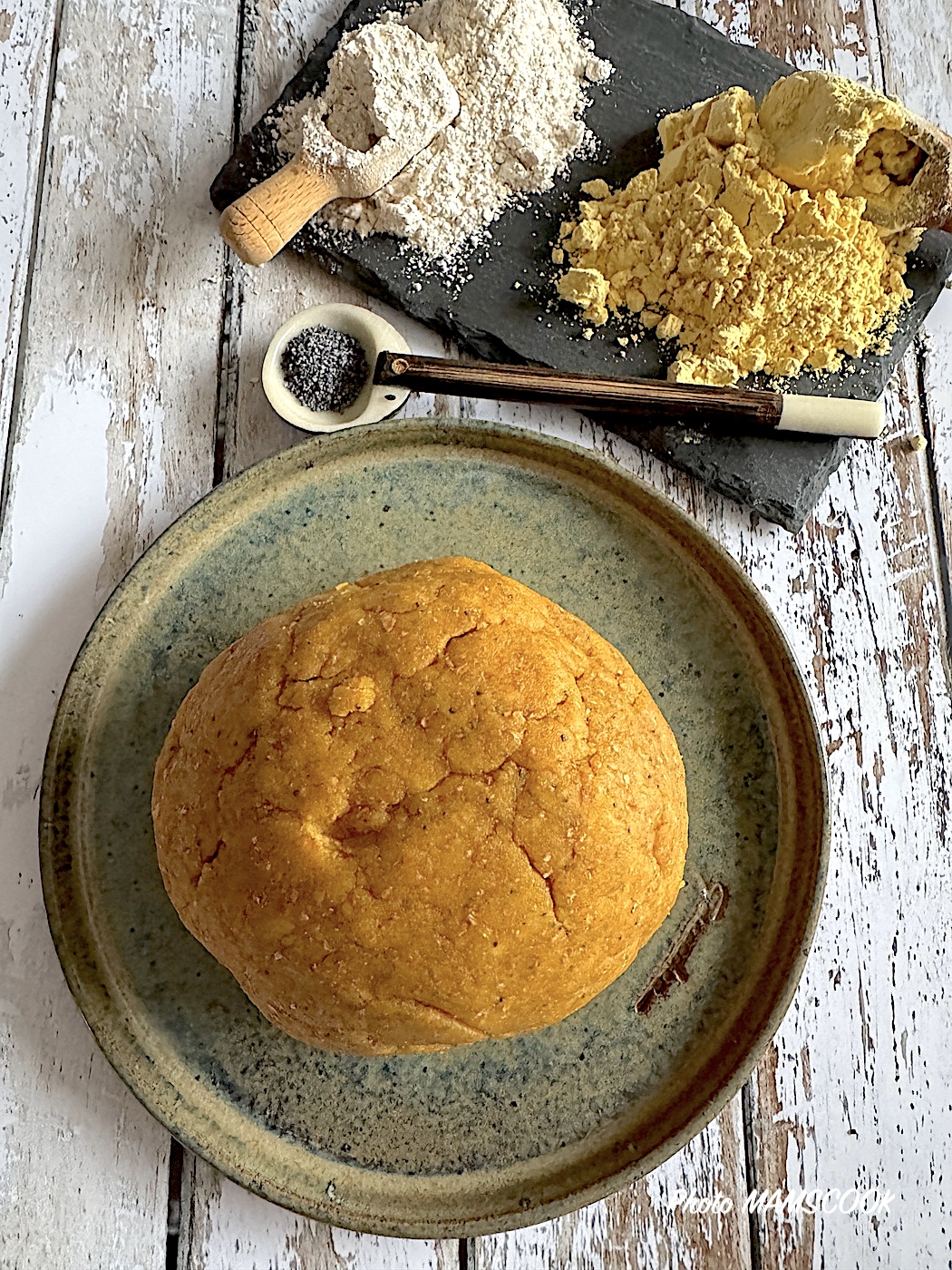 Pâte à tarte veggie, IG bas, farine de lupin et farine de blé T150