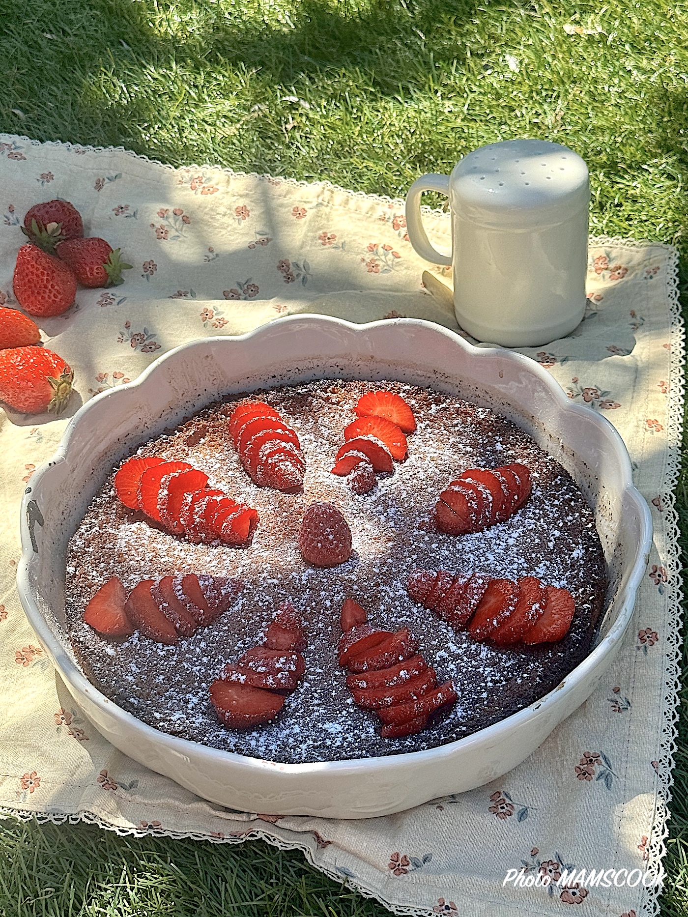 Gâteau minute aux fraises