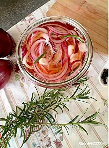 Pickels d'oignons rouges maison