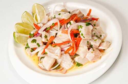 Recette de ceviche de daurade ( ceviche de poisson blanc)