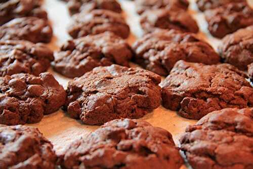 Recette de cookies gourmands : cookies tout chocolat