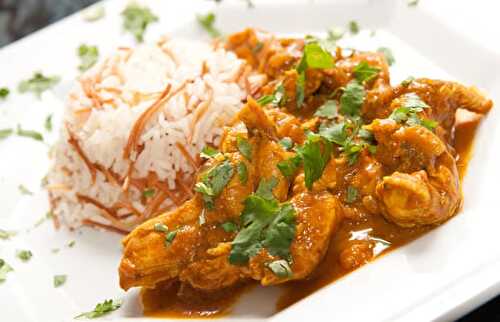 Recette indienne du poulet Tikka Masala, simple et gourmand