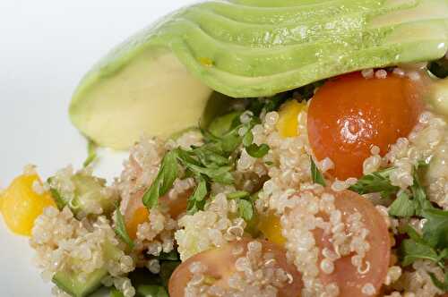 Salade de quinoa - avocat : première recette